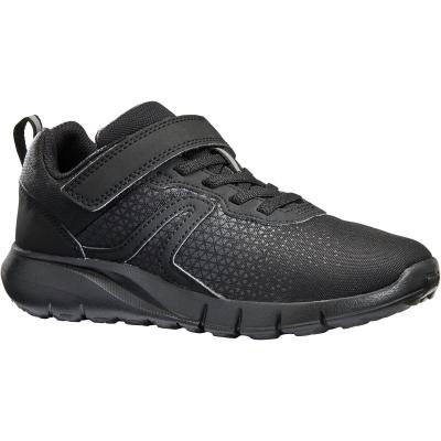 DECATHLON Chaussures de sport &agrave; scratch l&eacute;g&egrave;res enfant, Soft 140 noir