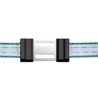 AKO Accessoire pour cl&ocirc;ture connecteur ruban jusqu'a 40 mm inoxable  Litzclip (x5)