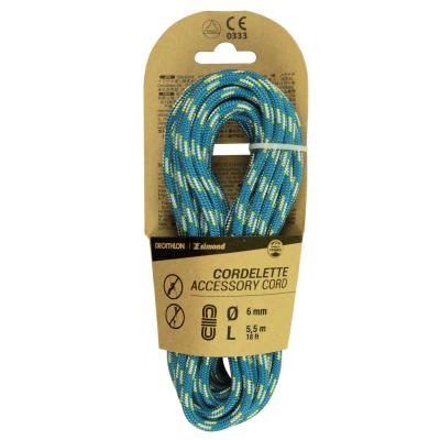 SIMOND Cordelette multiples usages  bleu 6 mm x 5 5 m