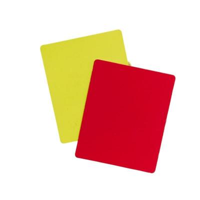 KIPSTA Jeu de cartons arbitre jaune rouge