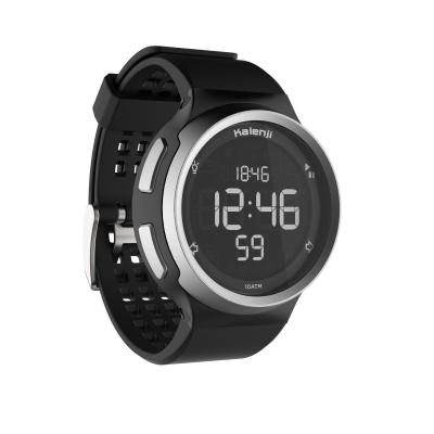 KALENJI Montre chronom&egrave;tre de course &agrave; pied homme W900 noire &eacute;cran reverse