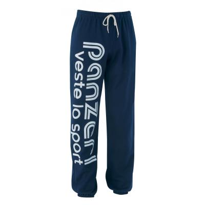 PANZERI Pantalon Jogging  Uni H Bleu marine Blanc