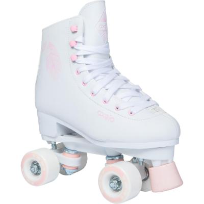 OXELO Patin &agrave; roulettes artistique enfant adulte QUAD 100 blanc