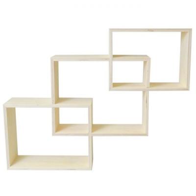 Artemio 3 &eacute;tag&egrave;res en Bois imbriqu&eacute;es 14002613 Beige