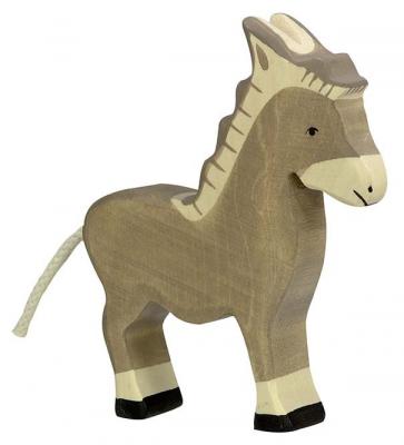 HOLZTIGER  - Figurine en bois Ane debout - Jouets en bois