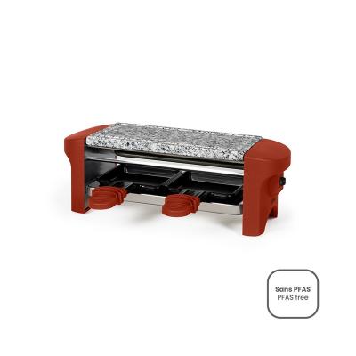 LIVOO Appareil &agrave; raclette 2 personnes 350w rouge - DOC156RO - 