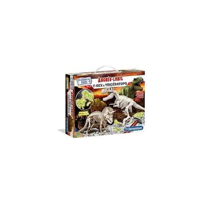 CLEMENTONI Arch&eacute;o-ludic t-rex et tric&eacute;ratops
