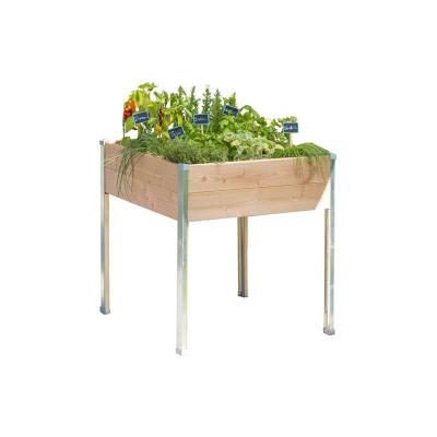 MON PETIT POTAGER Carr&eacute; Potager sur pieds  Design PM 65 x 60 x h.80 cm