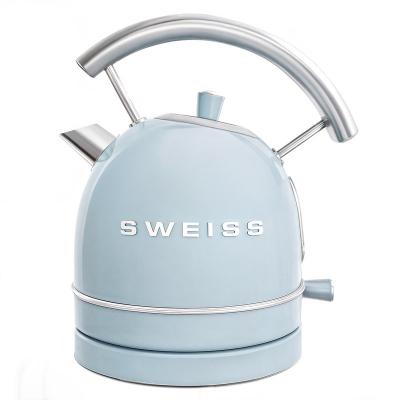 SWEISS Bouilloire vintage -  - KTL6 - 2200 W - 18 L - Socle 360&deg; - Bleu