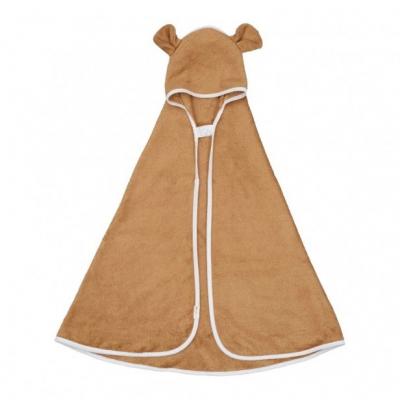 FABELAB Cape de Bain B&eacute;b&eacute; Bio Jaune Ocre