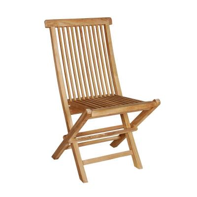 BERAH GETAH MIDLAND Chaise de jardin en teck massif pliante