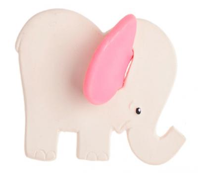 LANCO TOYS  Elephant rose de dentition - D&egrave;s 3 mois