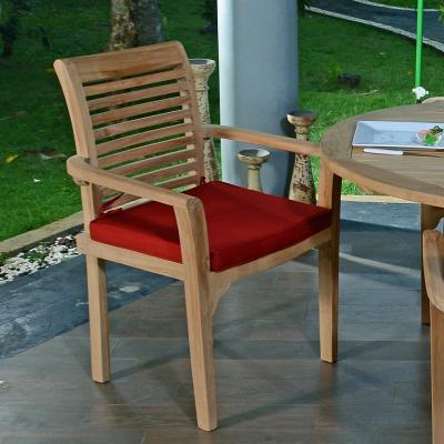 TECK ATTITUDE Fauteuil fixe empilable en teck Ecograde Samoa