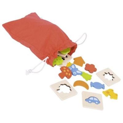 GOKI  palpar formes, jeu de m&eacute;moire en bois, 32 pi&egrave;ces (56968.0)