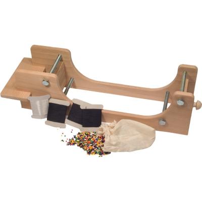 DIETERS HOLZSPIELZEUG Grand cadre de tissage avec perles