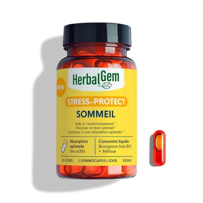 HERBALGEM  Stress Protect Sommeil 30 Gemmocaps - Pot 30 gemmocaps