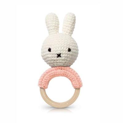 JUST DUTCH Hochet anneau de dentition Miffy rose pastel