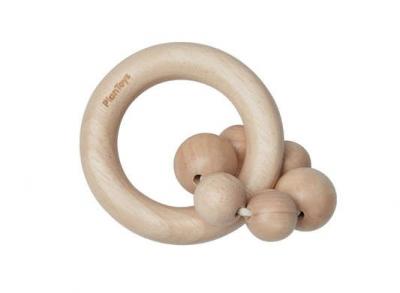 PLAN TOYS  - Hochet Perles - Naturel