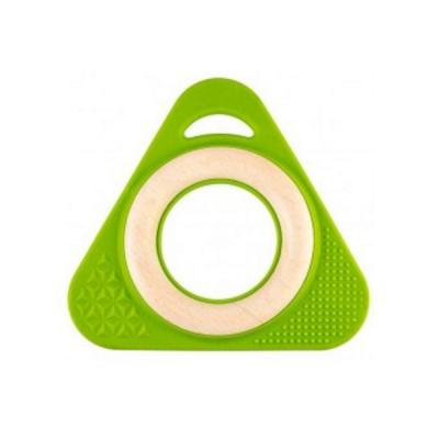 LITTLE BIG THINGS  - Hochet Triangle Tri0+ vert - Bois,Caoutchouc - lbt1500203