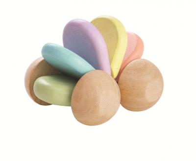 PLAN TOYS Jouet en bois  La Voiture de b&eacute;b&eacute; Pastel 