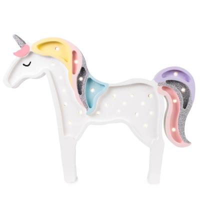 LITTLE LIGHTS UNICORN-Lampe &agrave; poser LED Licorne H38cm