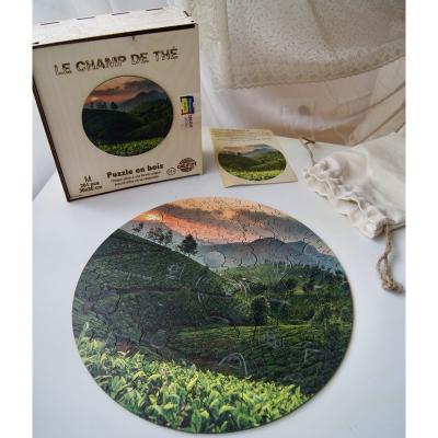 CREATIFWOOD Puzzle en Bois - Le Champ de Th&eacute; Harmandi Puzzle Creatif