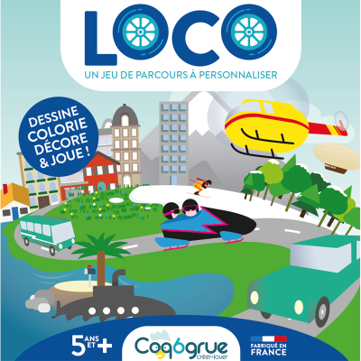COQ6GRUE Loco - jeu de parcous &agrave; personnaliser LOC1912
