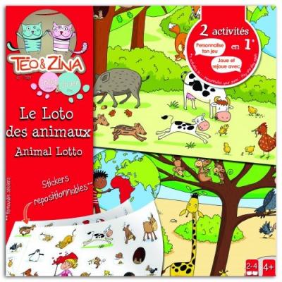 TEO & ZINA Loto des animaux - Jeu de soci 