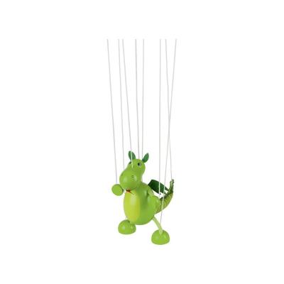 GOKI Marionnette &agrave; fil en bois : le dinosaur