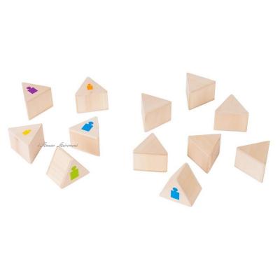 GOKI  blocs de bois de 7 x 7 cm de poids de m&eacute;moire de m&eacute;moire