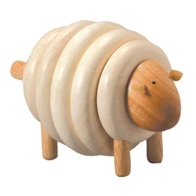 PLAN TOYS Mouton &agrave; Enfiler en Bois 