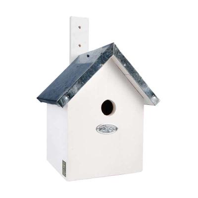 ESSCHERT DESIGN Nichoir blanc pour m&eacute;sange bleue - 