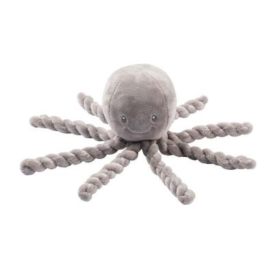 NATTOU Peluche pieuvre Lapidou gris (23 cm) 