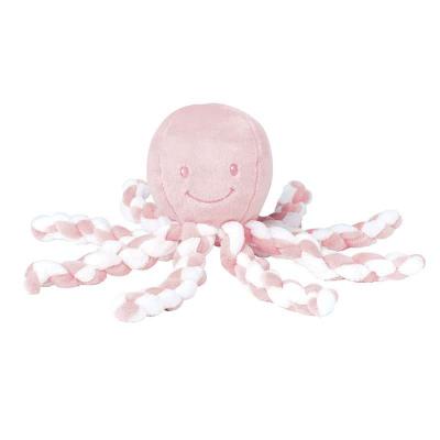 Peluche pieuvre Lapidou rose et blanc (23 cm) Nattou