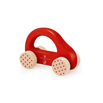 SELECTA Voiture &agrave; pousser en bois : Petite voiture rapide rouge Bellybutton By 