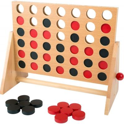 SMALL FOOT Puissance 4 en bois, format voyage