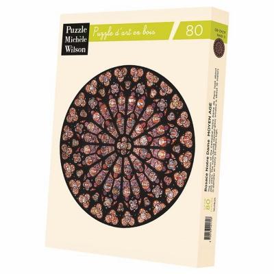 PUZZLE MICHELE WILSON Puzzle 80 pi&egrave;ces ROSACE NOTRE DAME  Multicolore 