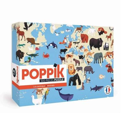 POPPIK Puzzle Animaux du monde - 500 pi&egrave;ces - 