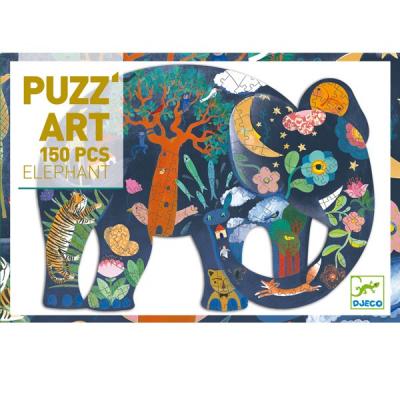 DJECO Puzzle ajour&eacute; Puzz'Art - &Eacute;l&eacute;phant (150 pcs) 