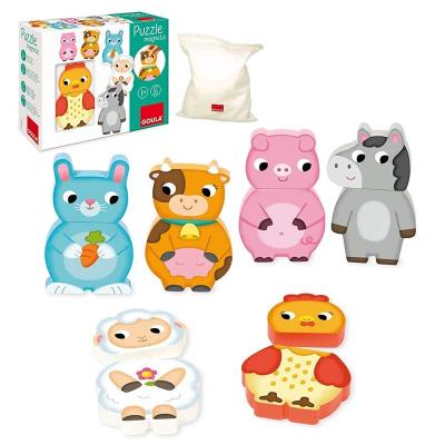 GOULA  - Puzzle magn&eacute;tique Animaux de la ferme - 