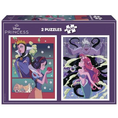 EDUCA Puzzle -  - Disney Villains & Princesses - 2x500 pieces - Neuf
