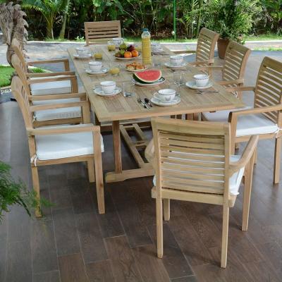 TECK ATTITUDE Teck'Attitude Salon de Jardin en Teck Ecograde Kingston, 8 Places