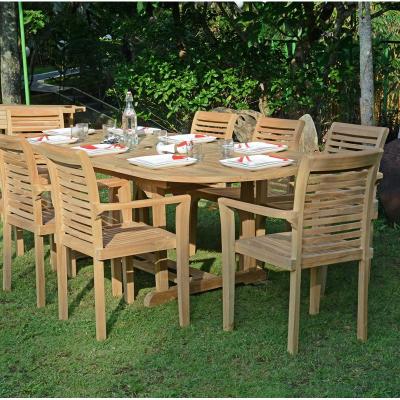 TECK ATTITUDE Salon de jardin en teck Ecograde Tikopia, 8 places - Naturel