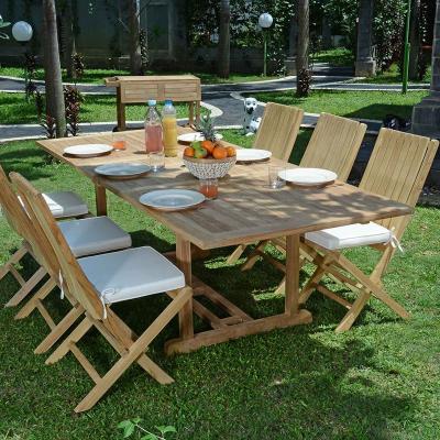 TECK ATTITUDE Salon de jardin en teck massif Vera Cruz, 6 places