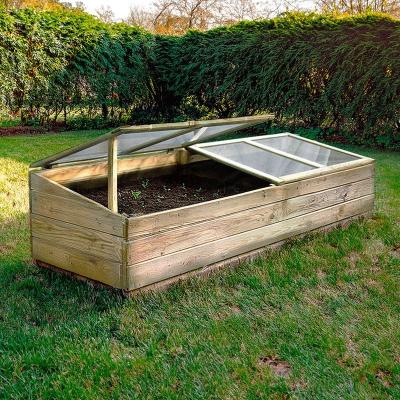 CEMONJARDIN Serre double chassis en bois Florence