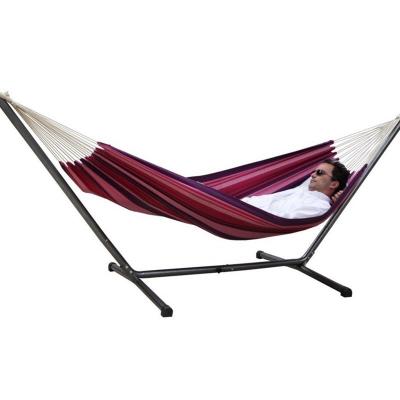 AMAZONAS Hamac coton avec support m&eacute;tal couleur candy
