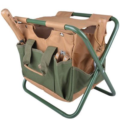 ESSCHERT DESIGN  - Sac &agrave; outils et tabouret de jardinage GT01