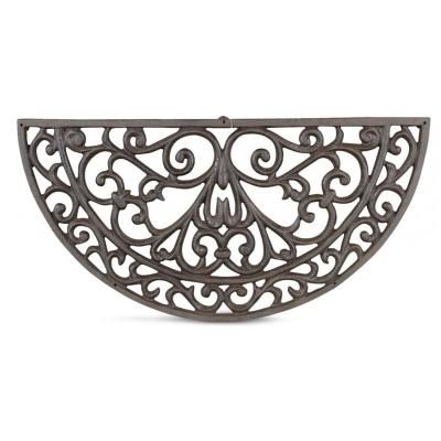 DECORATION D AUTREFOIS Paillasson Demi Lune Fonte Marron 60.5cm - Marron