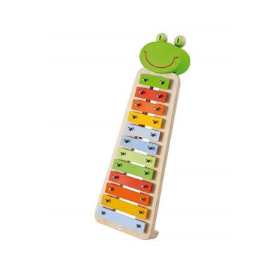 SEVI  - 82539 - Instrument de Musique - Xylophone Grenouille en M&eacute;tal - 4 Partitions Incluses