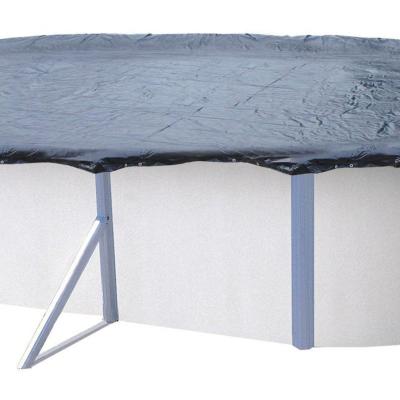 TRIGANO b&acirc;che d'hiver pour piscine de 7,30x3,7 &agrave; 7,55x3,85 m - c0137 